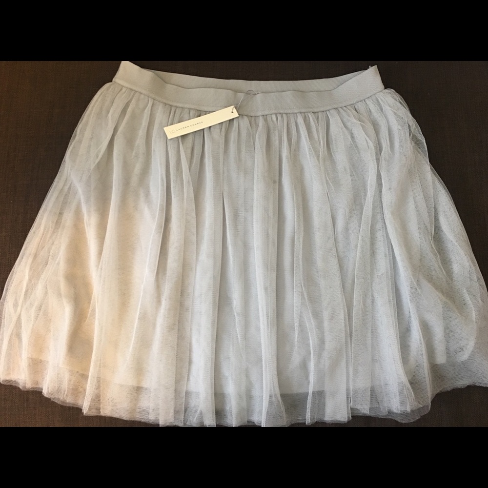 Lauren Conrad Tulle Skirt in Gray